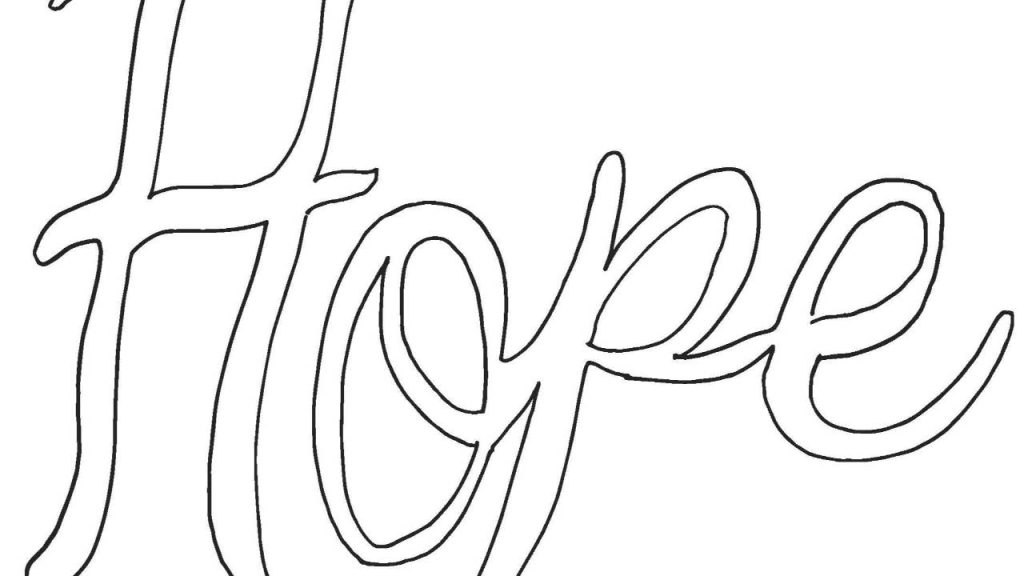 the word Hope written out